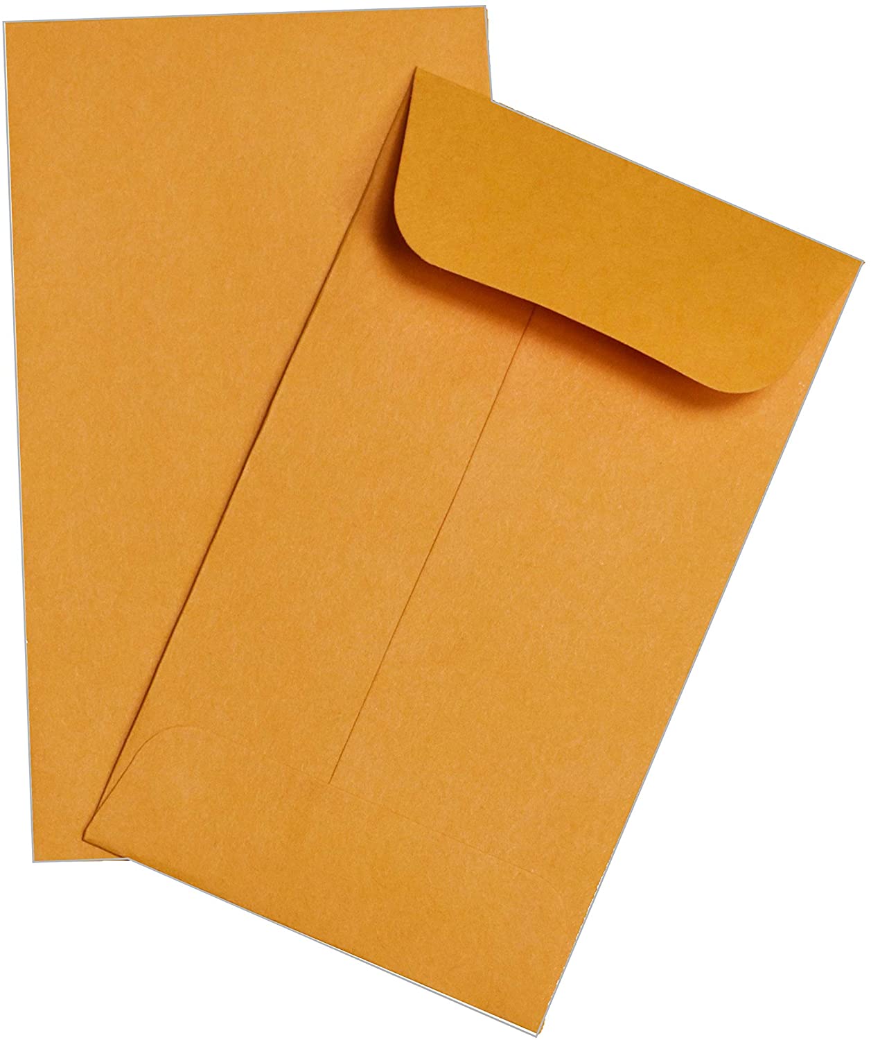 Two brown kraft envelopes.